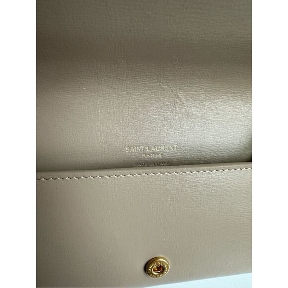 Saint Laurent Cassandre Phone Holder with Strap in Smooth Leather $745 - Picture 7 of 11